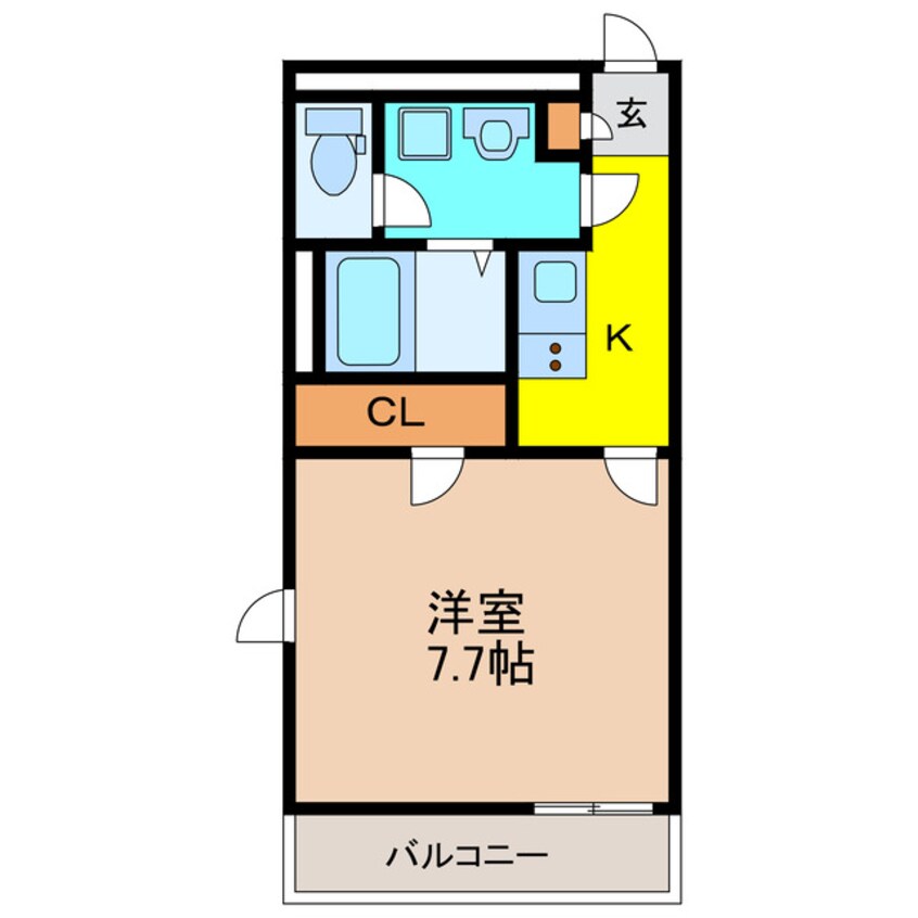 間取図 FORTUNA片田町