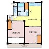 下野田みなと住宅 2LDKの間取り