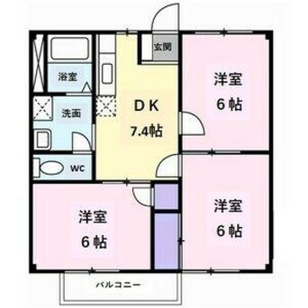 間取図 メゾン白国1号・2号