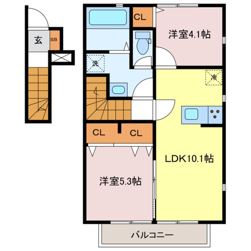 間取図 アルポルト姫路砥堀
