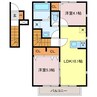 アルポルト姫路砥堀 2LDKの間取り
