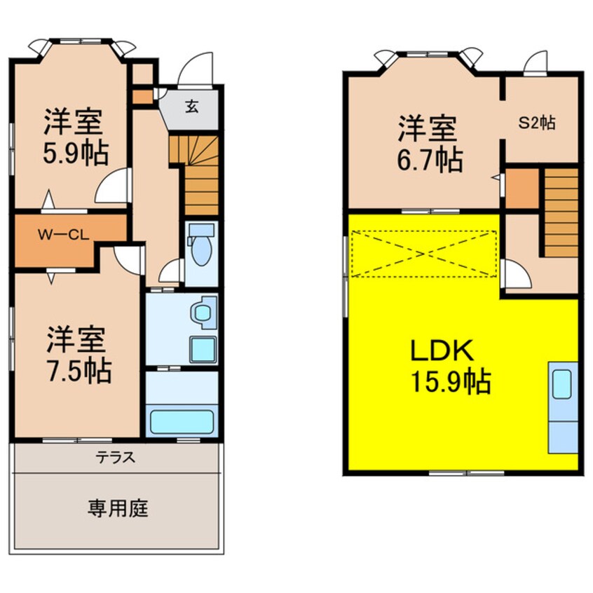 間取図 ファミリアガーデン