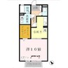 グランソレイユ 1DKの間取り