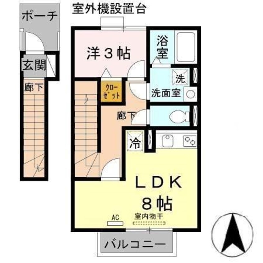 間取図 ダリア　B棟