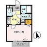 セルベイユⅢ 1Kの間取り