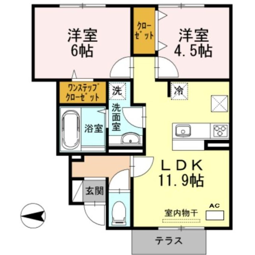 間取図 ルースコンフォール