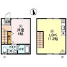 アーバン山吹 1LDKの間取り