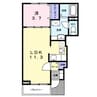 ラフレシールR 1LDKの間取り