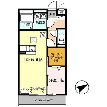 間取図 セジュール東阿保　B棟