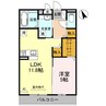THE RESIDENCE姫路神屋町 1LDKの間取り