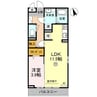 カーサクレア神屋町 1LDKの間取り