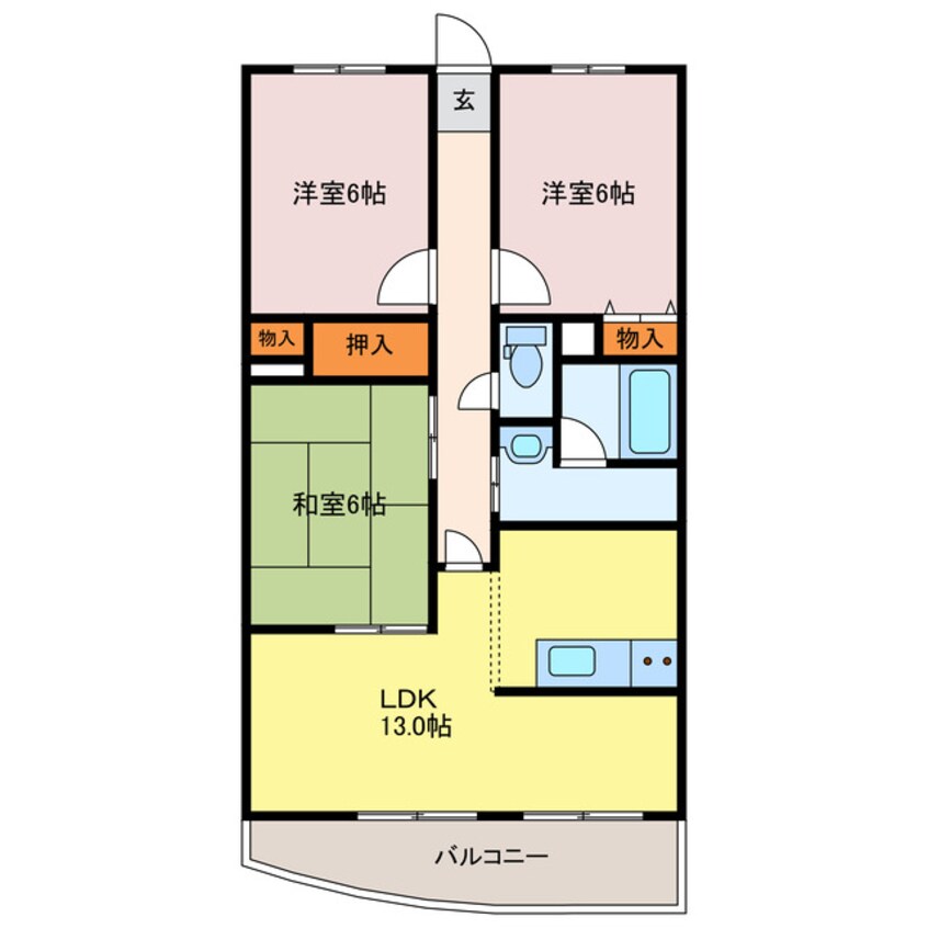 間取図 ライオンズマンション姫路東今宿