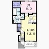 グランレジデンス勝原　B 1LDKの間取り