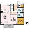 サンライズ中地 1SRの間取り