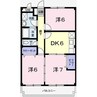 アネックスイースト 3DKの間取り