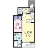ラッキータウン辻井 1LDKの間取り