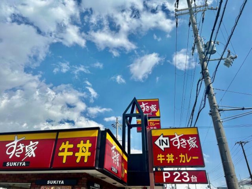 すき家2国姫路市川橋店(その他飲食（ファミレスなど）)まで413m サンリッチB