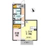 クレスト玉手 1LDKの間取り