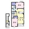 アン・グランジェ 2LDKの間取り