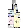 瑠璃玻璃ハウス 1LDKの間取り