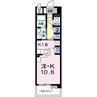 グレイスフル・K 1Rの間取り