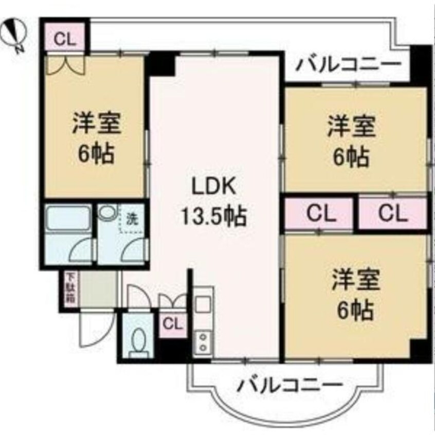 間取図 アルコ・ラ・カーサ八家