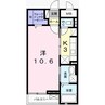 グランアウローラⅧ 1Kの間取り