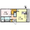 グレースハイムⅢ 1LDKの間取り