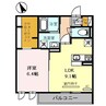 グレースハイムⅢ 1LDKの間取り