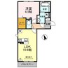 サンホーム富士 1LDKの間取り
