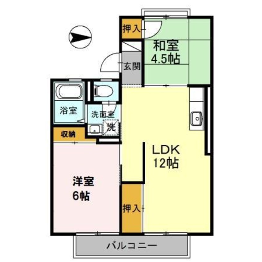 間取図 エルハイツイイダ