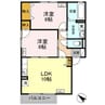 シャトレハイツ 2LDKの間取り