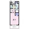 リバーサイドヴィレッジ 1Rの間取り