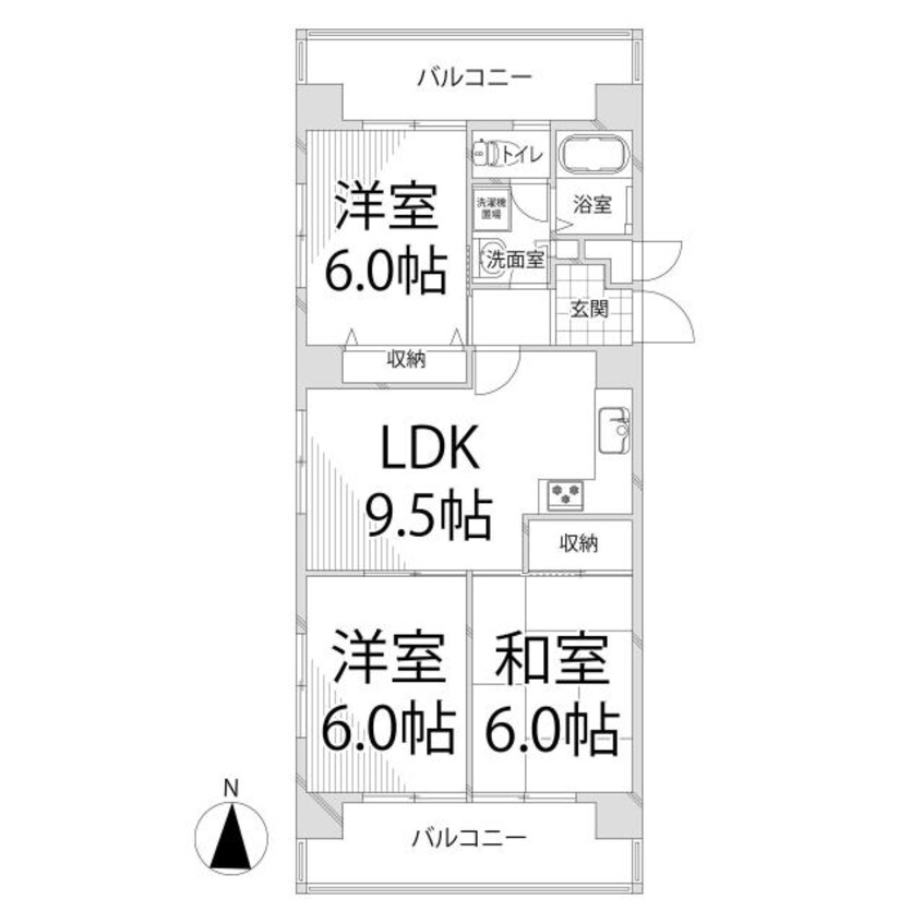 間取図 サンフェニックス21