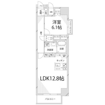 間取図 キャッスルコート博労町