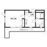 南駅前マンション 1Kの間取り