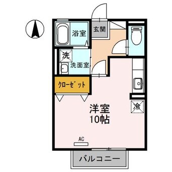 間取図 メゾン ルエ西蒲田
