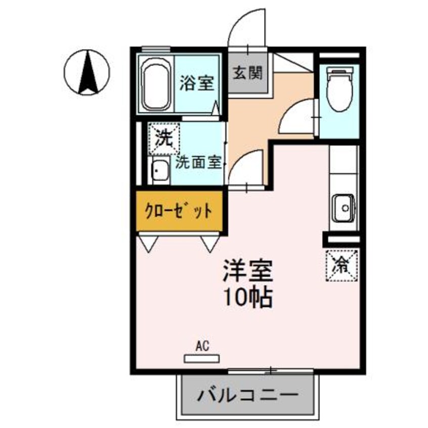 間取図 メゾン ルエ西蒲田