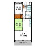 テルツォ南新在家 2LDKの間取り