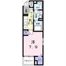 Amenity West 1Kの間取り