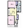 ベル　フルール 2DKの間取り