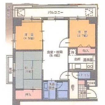 間取図 サンハイツ白鷺