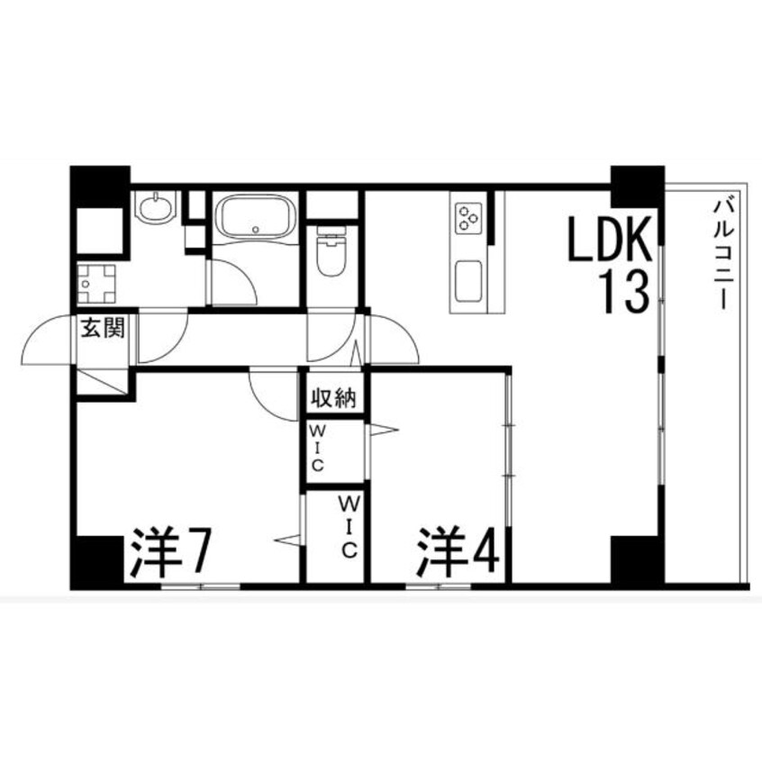 間取図 フランディル・オーラ五軒邸