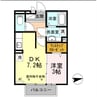 ルミエ広畑本町 1DKの間取り