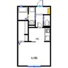 丸萬三番館 1Kの間取り