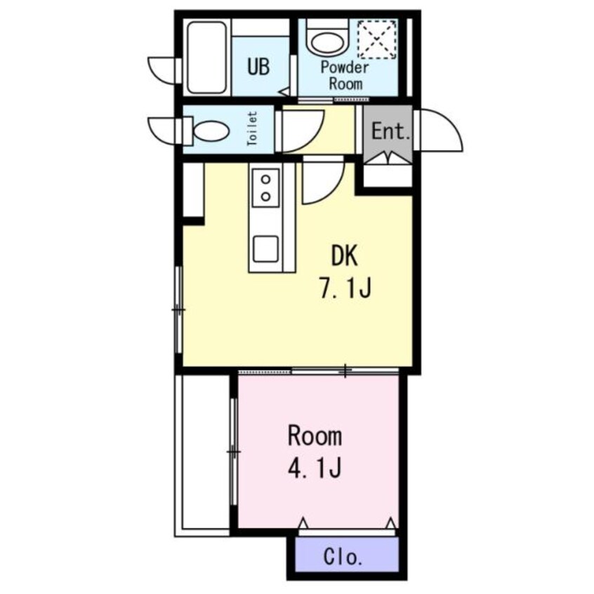 間取図 La maison du bonheur
