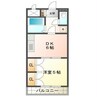 セリエ八代 1DKの間取り