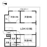 シティーオデオン 3LDKの間取り