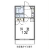 レオパレスKUWADA 1Kの間取り