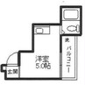 センチュリーアート21 1Rの間取り